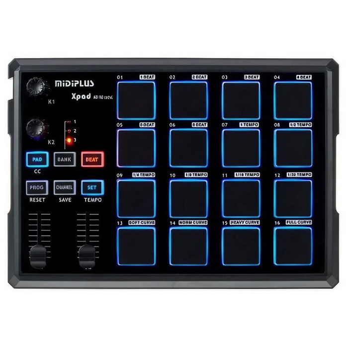Midiplus 10 0014 XPAD MIDI Pad Kontrolcü | 16 Işıklı Pad Atanabilir Fader ve Düğmeler